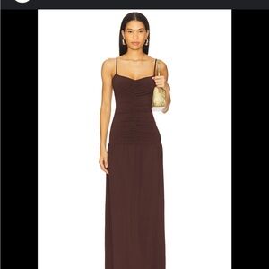 WeWoreWhat Chocolate Maxi Dress new with tags